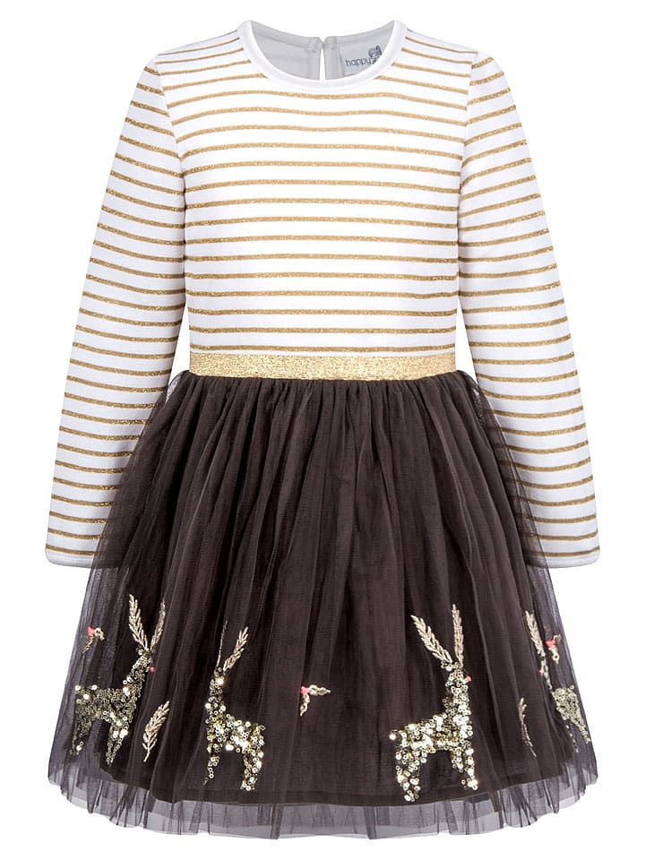 Платье темно-коричневого/белого/золотого цвета happy girls by Eisend
Платье темно-коричневого/белого/золотого цвета happy girls by Eisend