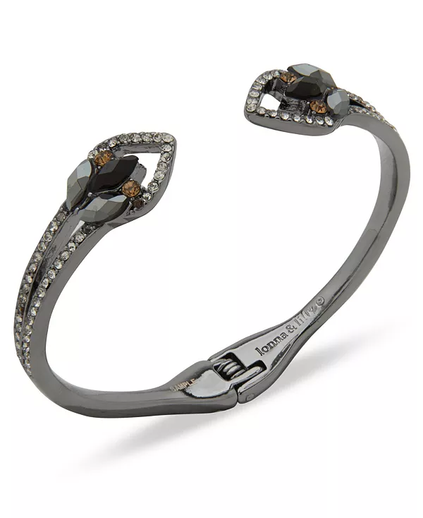 Браслет-Манжета со стеклянным кластером камней Lonna & Lilly, jet
Браслет-Манжета со стеклянным кластером камней Lonna & Lilly, jet