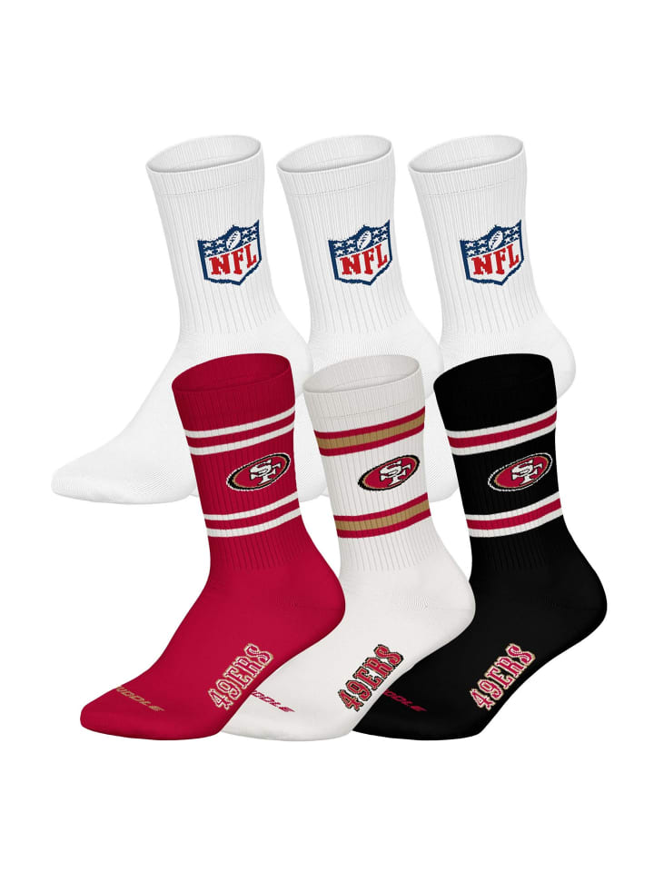 NFL Набор из 6 носков San Francisco 49ers 2/White
NFL Набор из 6 носков San Francisco 49ers 2/White