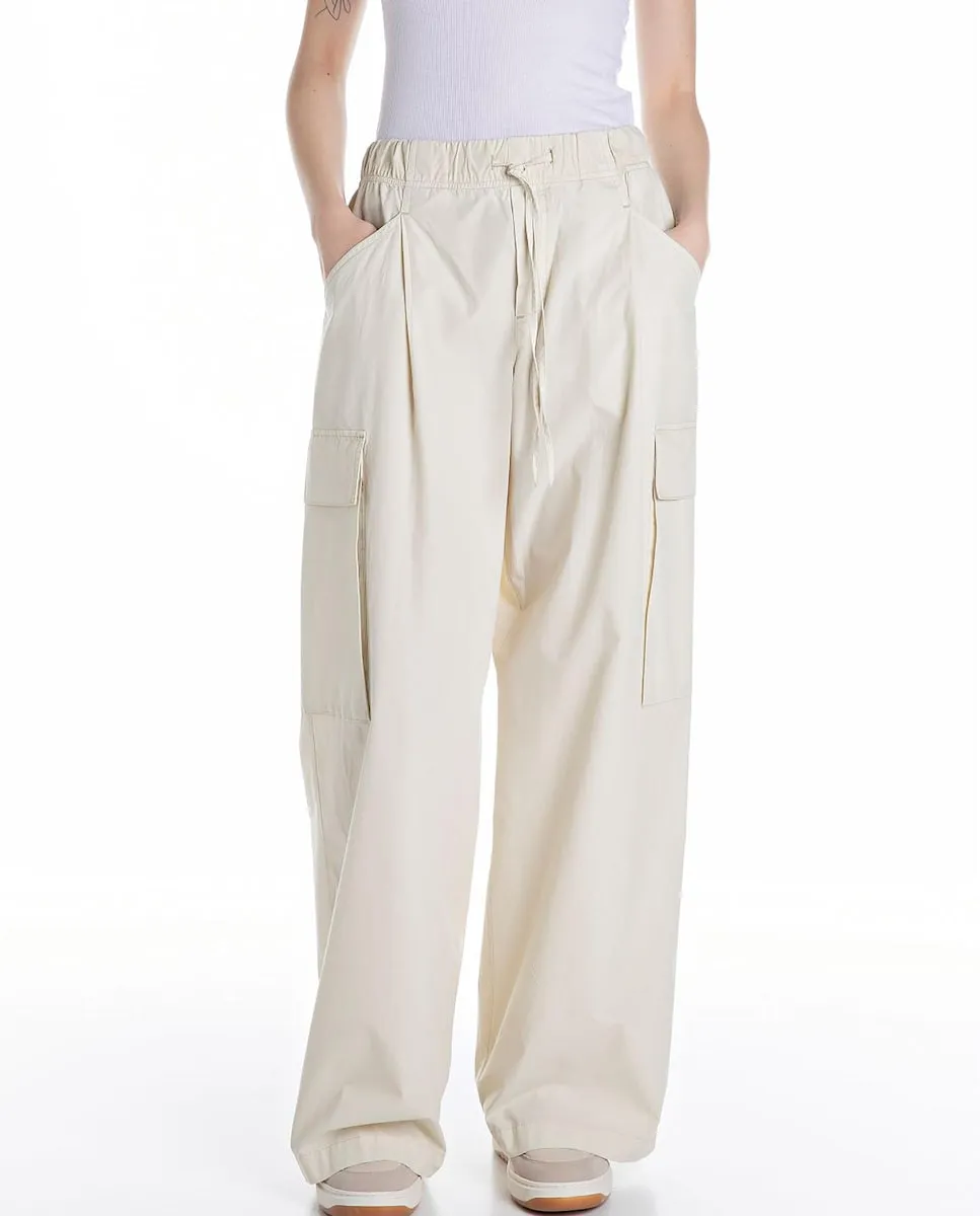 Женские брюки-карго с регулируемой талией Replay, цвет Crudo 
Женские брюки-карго с регулируемой талией Replay, цвет Crudo