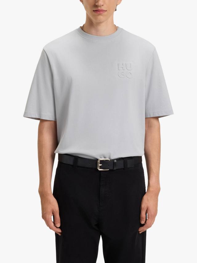 Футболка HUGO с коротким рукавом Cotton Regular Fit и логотипом HUGO BOSS, Light/Pastel Grey
Футболка HUGO с коротким рукавом Cotton Regular Fit и логотипом HUGO BOSS, Light/Pastel Grey