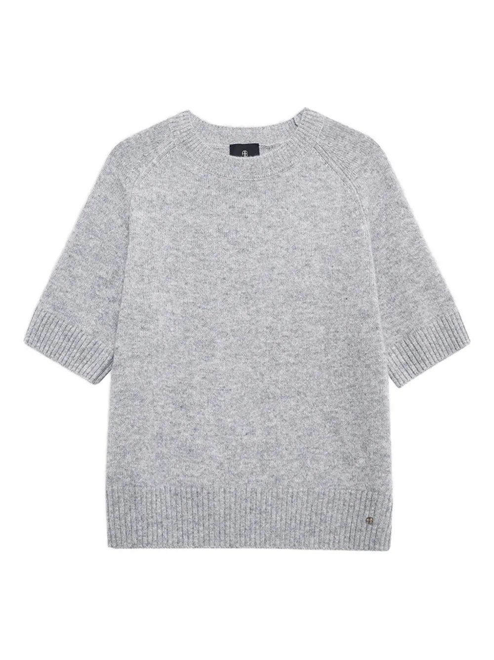 Свитер с короткими рукавами ANINE BING, серый 
Свитер с короткими рукавами ANINE BING, серый