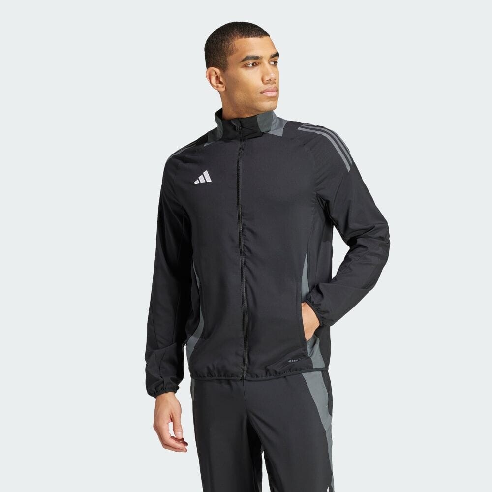 Куртка Adidas Tiro 24 Competition Presentation Jacket, цвет Black/Team Dark Grey
Куртка Adidas Tiro 24 Competition Presentation Jacket, цвет Black/Team Dark Grey