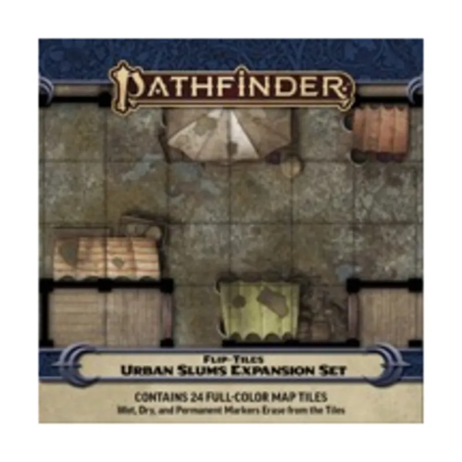 Flip-Tiles — набор расширения «Городские трущобы», Pathfinder Roleplaying Game (2nd Edition) - Flip-Mats & Flip-Tiles
Flip-Tiles — набор расширения «Городские трущобы», Pathfinder Roleplaying Game (2nd Edition) - Flip-Mats & Flip-Tiles