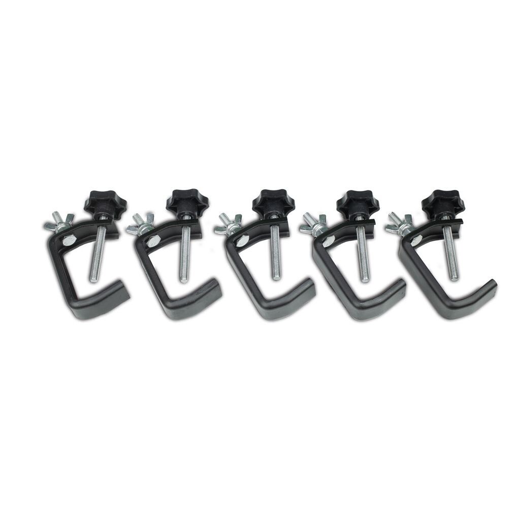 Party Clamp Set черный (5 шт.) - компактный крючок для небольших эффектов и точечных светильников - до 5 кг, цвет: серебристый satisfire
Party Clamp Set черный (5 шт.) - компактный крючок для небольших эффектов и точечных светильников - до 5 кг, цвет: серебристый satisfire