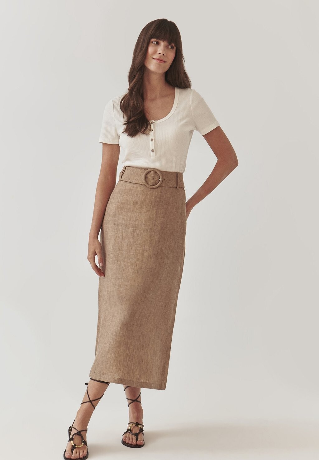 Юбка А-силуэта TNILI TATUUM, бежевый
Юбка А-силуэта TNILI TATUUM, бежевый