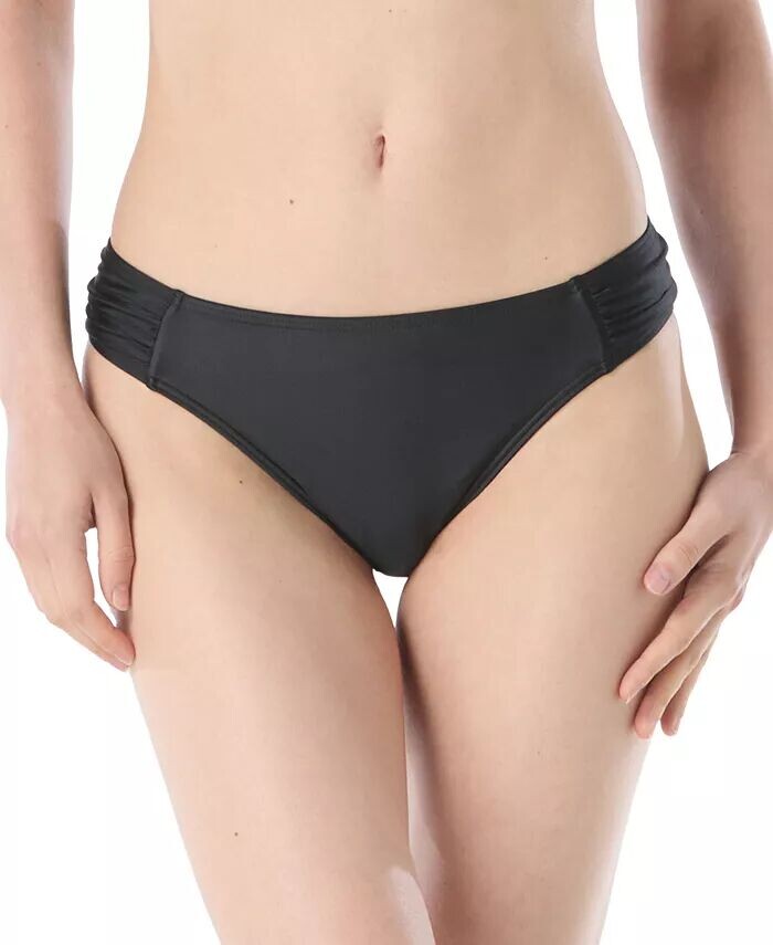 Женские плавки бикини с присборенными боками Carmen Marc Valvo, черный
Женские плавки бикини с присборенными боками Carmen Marc Valvo, черный