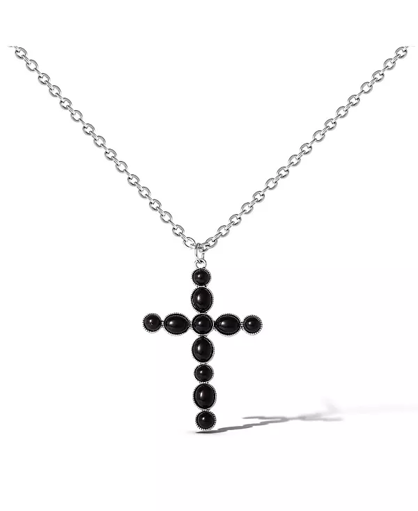 Ожерелье из черного креста с серебряным быком Jessica Simpson, black/silver
Ожерелье из черного креста с серебряным быком Jessica Simpson, black/silver