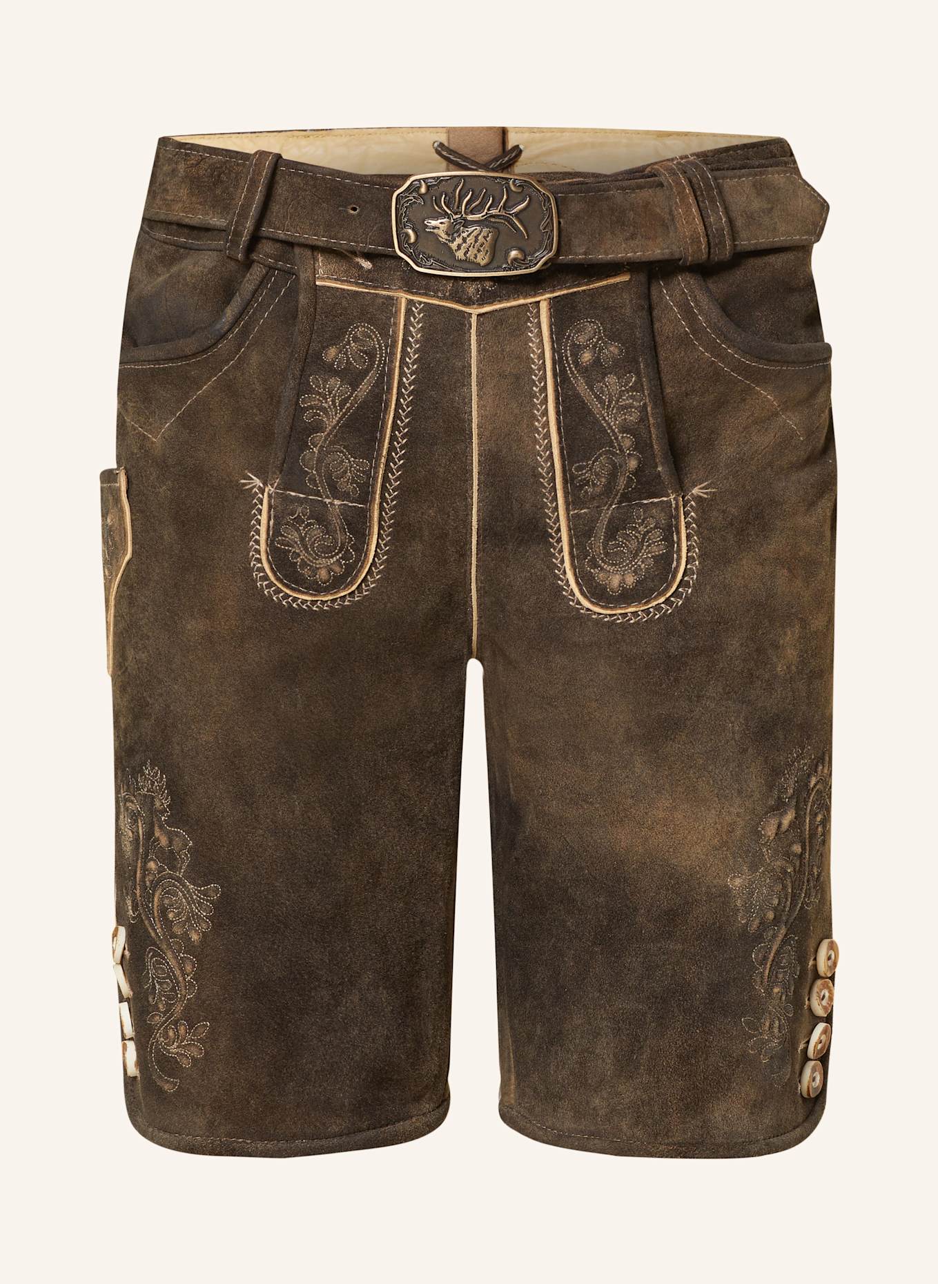 Традиционные кожаные брюки Everest Spieth & Wensky, хаки 
Традиционные кожаные брюки Everest Spieth & Wensky, хаки