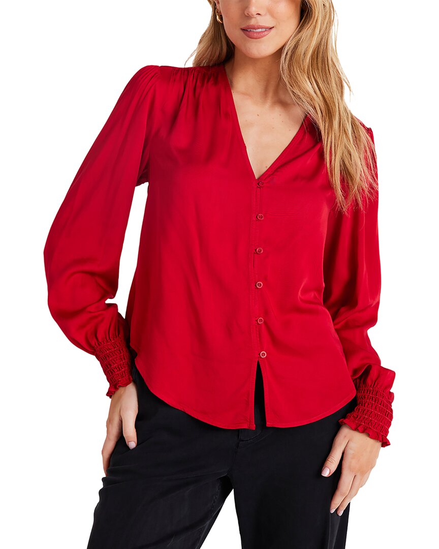 Блуза Bella Dahl со сборками на манжетах и застежкой на пуговицы, красный
Блуза Bella Dahl со сборками на манжетах и застежкой на пуговицы, красный