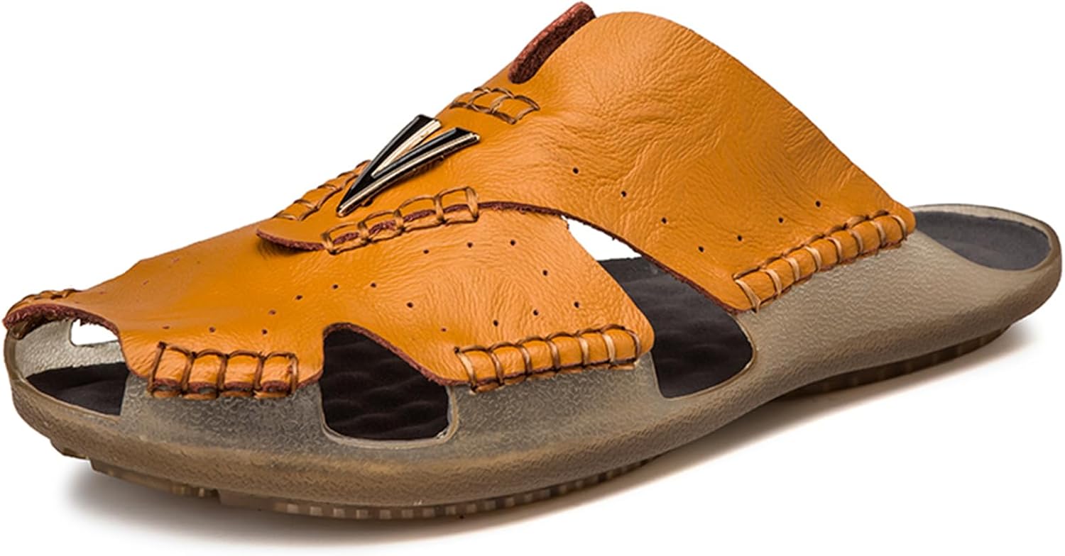 Мужские мягкие кожаные слайд-сандалии Abborora, модные спортивные сандалии на открытом воздухе, пляжная обувь для мужчин, коричневый
Мужские мягкие кожаные слайд-сандалии Abborora, модные спортивные сандалии на открытом воздухе, пляжная обувь для мужчин, коричневый