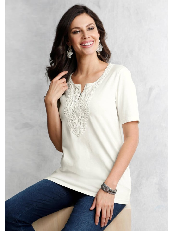 Короткий размер: футболка с кружевом, рубашка с круглым вырезом и вязаным крючком кружевом кремово-белого цвета GOLDNER, Белый, Короткий размер: футболка с кружевом, рубашка с круглым вырезом и вязаным крючком кружевом кремово-белого цвета GOLDNER
Короткий размер: футболка с кружевом, рубашка с круглым вырезом и вязаным крючком кружевом кремово-белого цвета GOLDNER, Белый, Короткий размер: футболка с кружевом, рубашка с круглым вырезом и вязаным крючком кружевом кремово-белого цвета GOLDNER