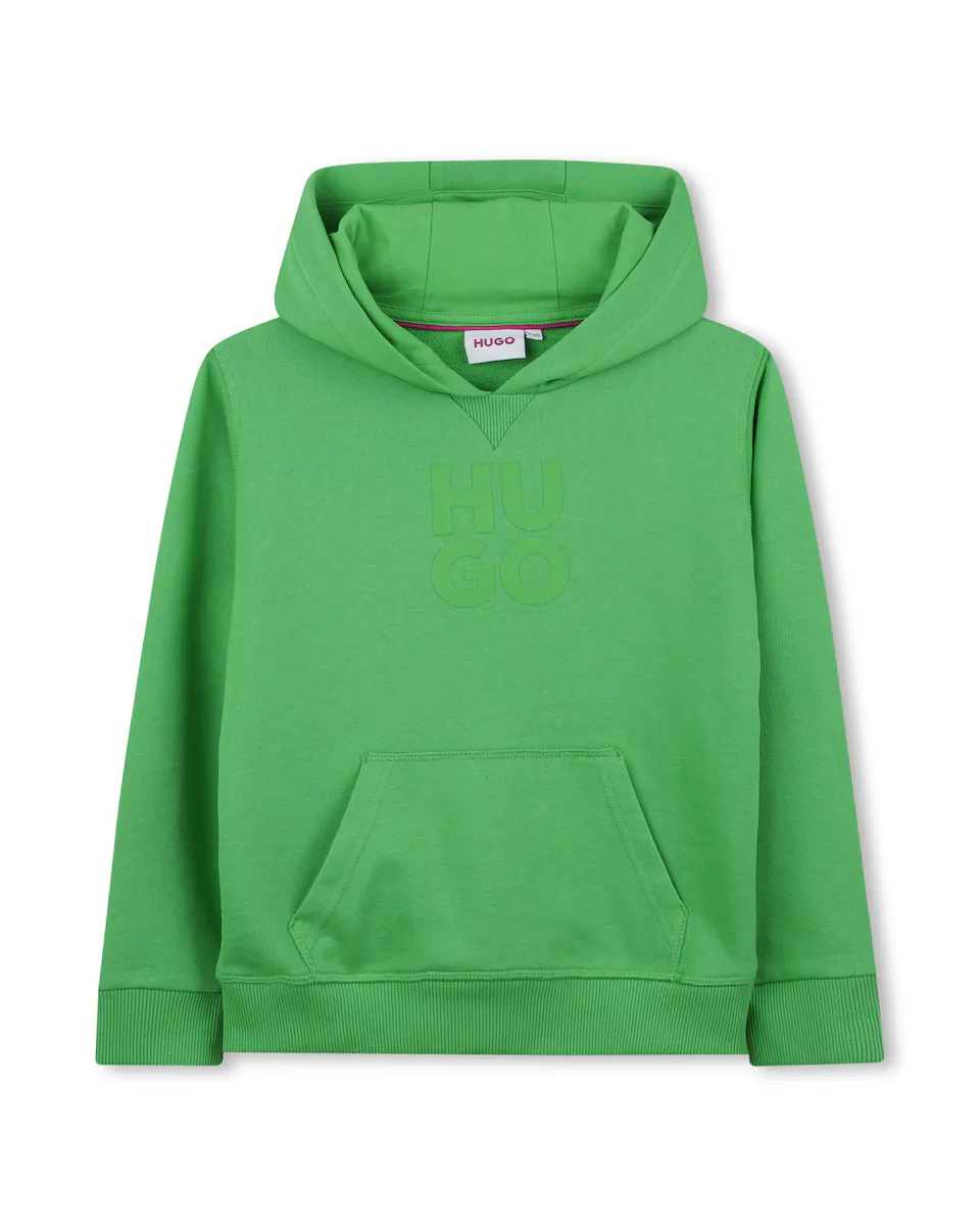 Толстовка для мальчика с карманом кенгуру Hugo, зеленый
Толстовка для мальчика с карманом кенгуру Hugo, зеленый