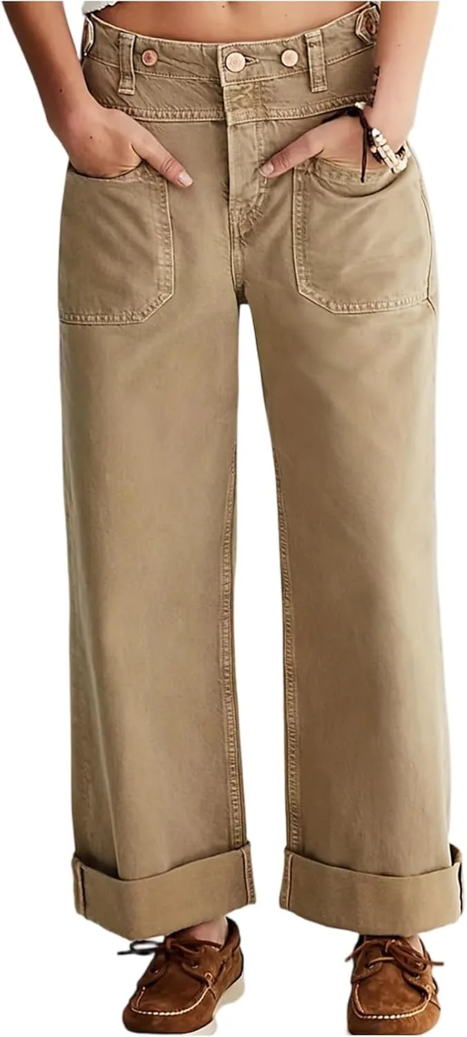 Прямые джинсы для женщин с высокой посадкой, растягивающиеся, потертые, свободные ZsaeSM
Прямые джинсы для женщин с высокой посадкой, растягивающиеся, потертые, свободные ZsaeSM