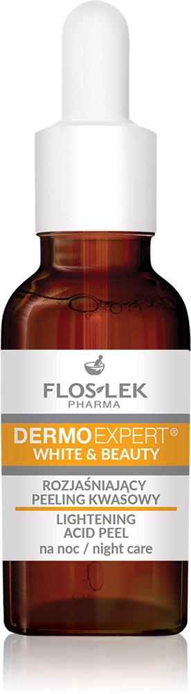 Ночной осветляющий кислотный пилинг Dermoexpert для коррекции пигментных пятен Floslek Pharma, 30 мл
Ночной осветляющий кислотный пилинг Dermoexpert для коррекции пигментных пятен Floslek Pharma, 30 мл