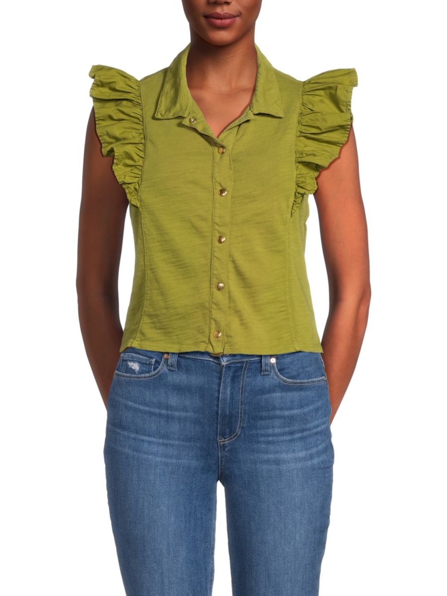 Топ с оборками и застежкой на пуговицы Archer Nation LTD, цвет Lichen
Топ с оборками и застежкой на пуговицы Archer Nation LTD, цвет Lichen