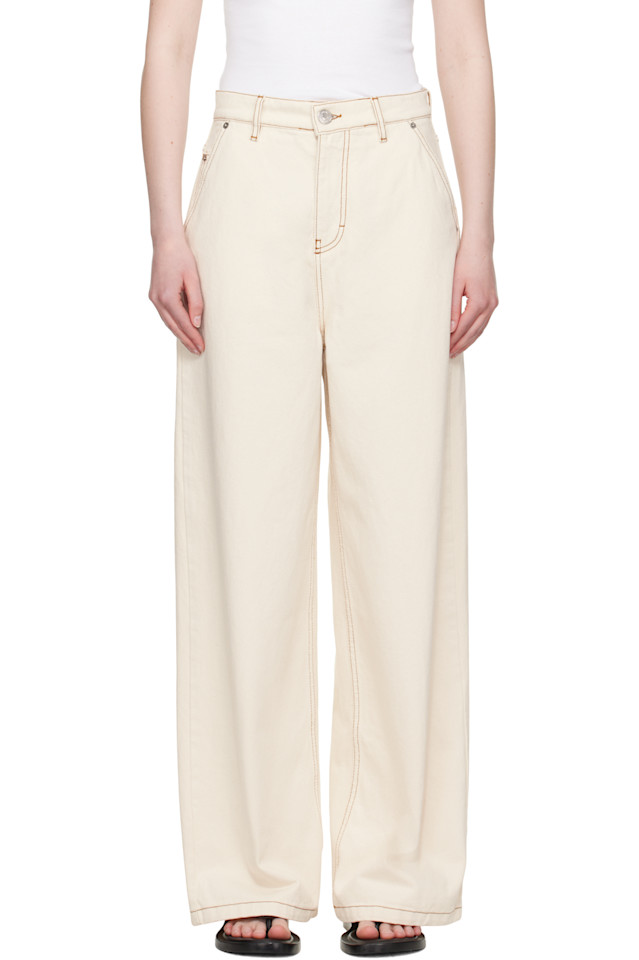 Широкие джинсы Ami Paris, белый
Широкие джинсы Ami Paris, белый