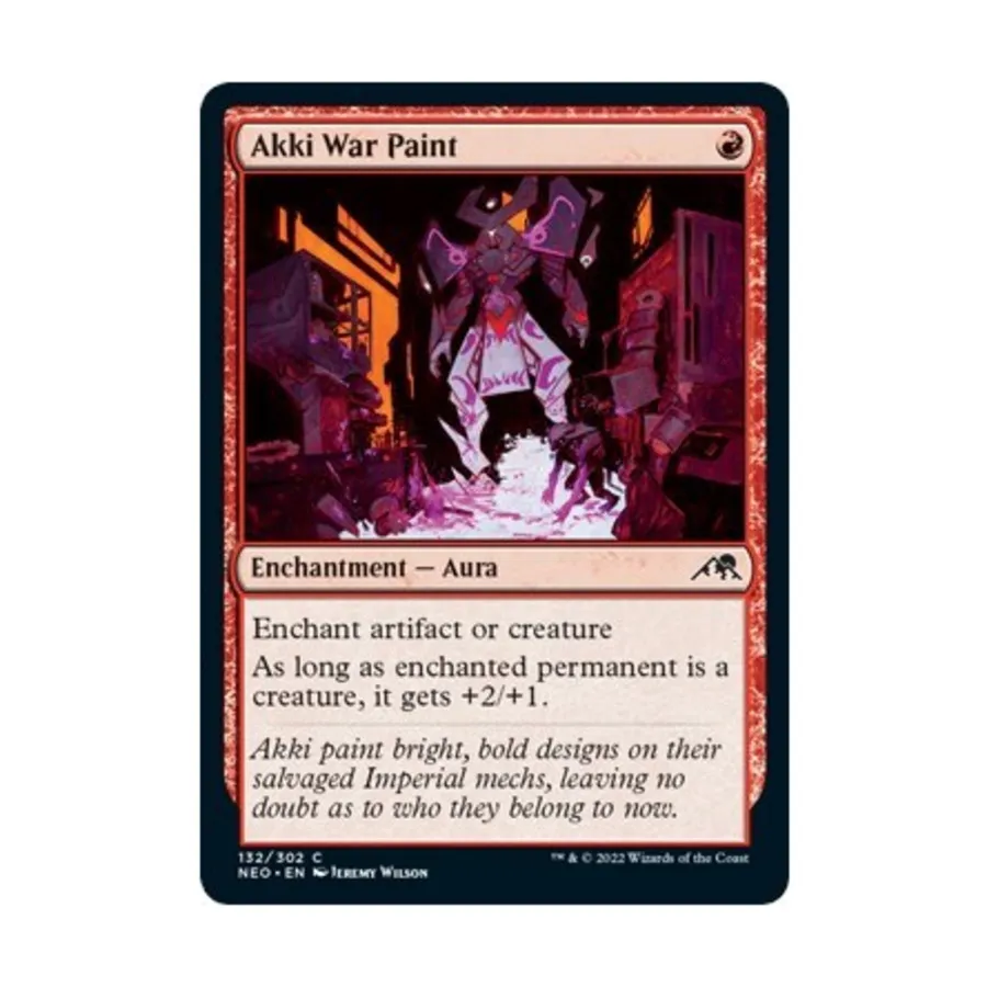 CCG Боевая краска Акки (С), MTG - Kamigawa : Neon Dynasty
CCG Боевая краска Акки (С), MTG - Kamigawa : Neon Dynasty