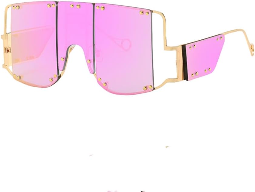 Очки с металлическими заклепками, большие зеркальные солнцезащитные очки для мужчин и женщин, модные, уникальные, женские, с защитой от УФ-излучения UV400 HVTVTLA, Purplemirror
Очки с металлическими заклепками, большие зеркальные солнцезащитные очки для мужчин и женщин, модные, уникальные, женские, с защитой от УФ-излучения UV400 HVTVTLA, Purplemirror