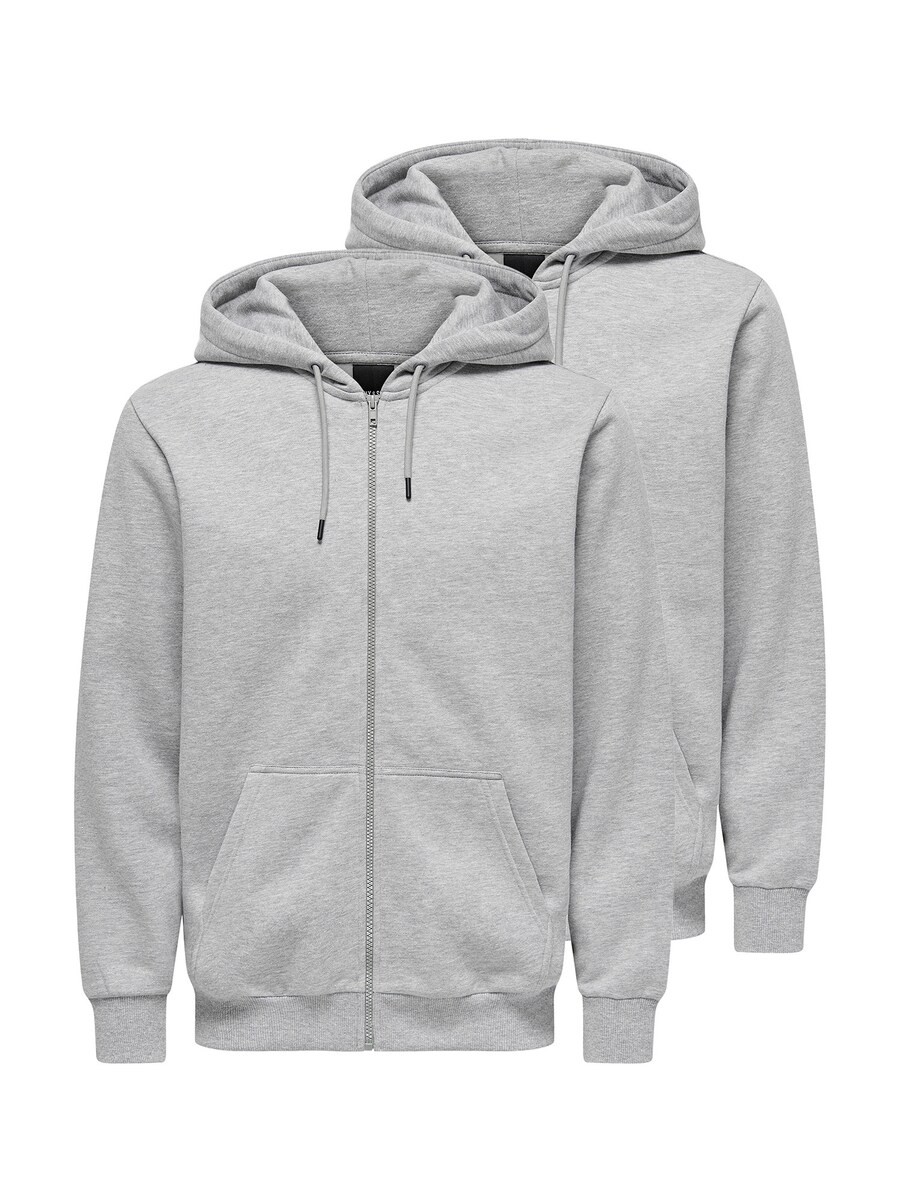 Толстовка с капюшоном на молнии Only & Sons Ceres, светло-серый
Толстовка с капюшоном на молнии Only & Sons Ceres, светло-серый