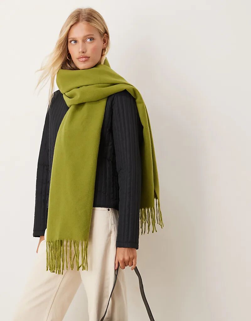 Супермягкий плетеный шарф с кисточками ASOS DESIGN зеленого цвета
Супермягкий плетеный шарф с кисточками ASOS DESIGN зеленого цвета