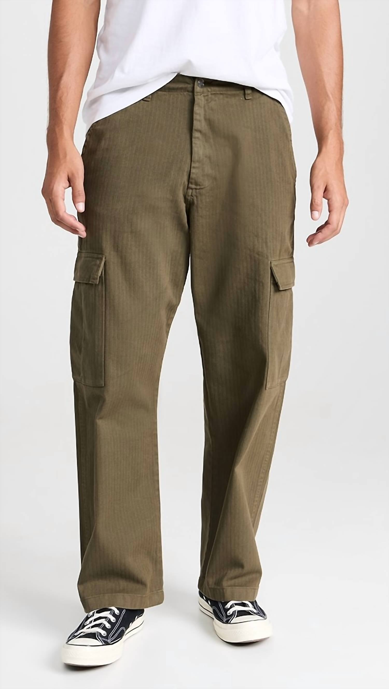 Брюки Santo Herringbone цвета хаки Wax London
Брюки Santo Herringbone цвета хаки Wax London