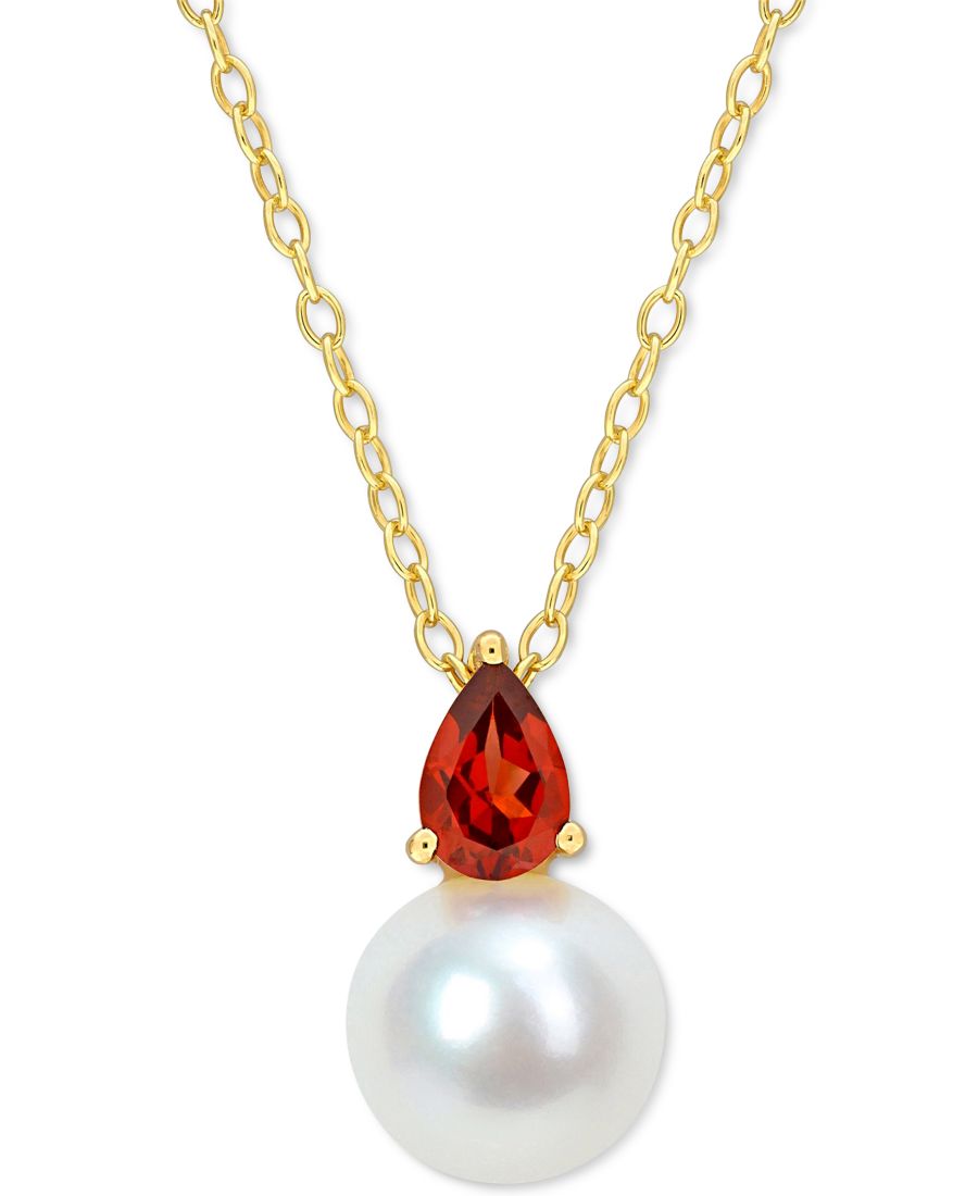 Кулон-подвеска из культивированного пресноводного жемчуга (8,5 мм), камень рождения, длиной 45 см, стерлингового серебра с покрытием из 18-каратного розового золота или стерлингового серебра Macy's, January/Garnet
Кулон-подвеска из культивированного пресноводного жемчуга (8,5 мм), камень рождения, длиной 45 см, стерлингового серебра с покрытием из 18-каратного розового золота или стерлингового серебра Macy's, January/Garnet