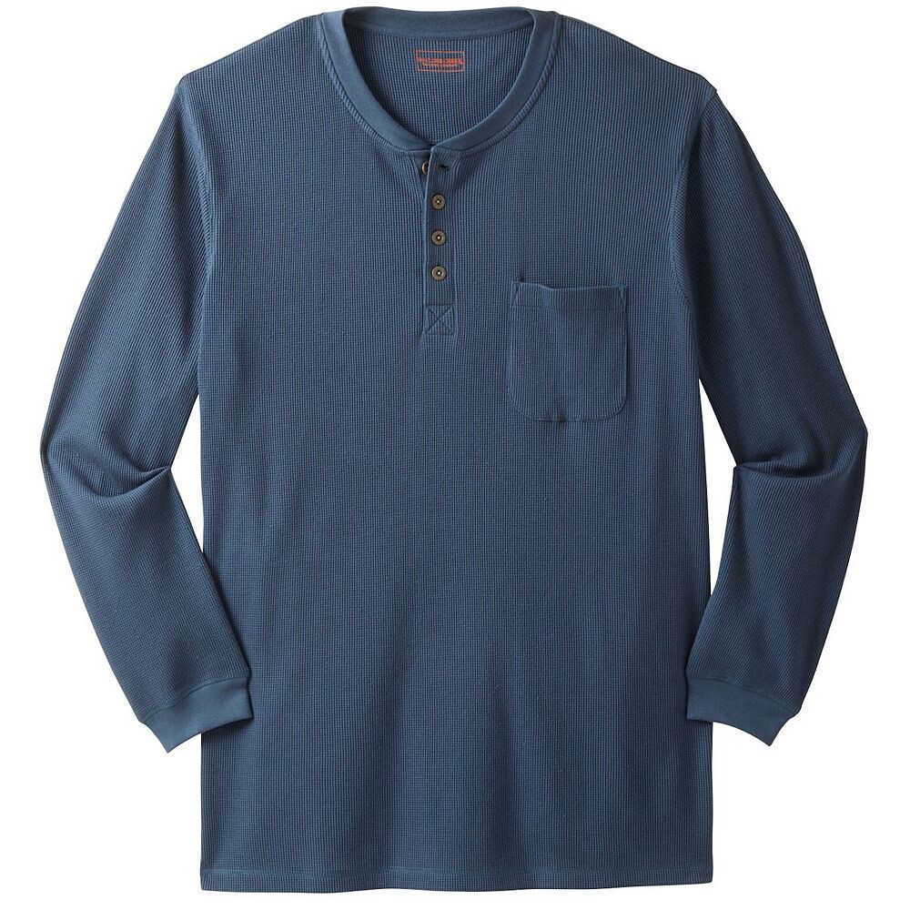 Boulder Creek By Kingsize Мужские большие и высокие термосумки с карманами и удлиненной курткой Henley, цвет Blue Indigo
Boulder Creek By Kingsize Мужские большие и высокие термосумки с карманами и удлиненной курткой Henley, цвет Blue Indigo