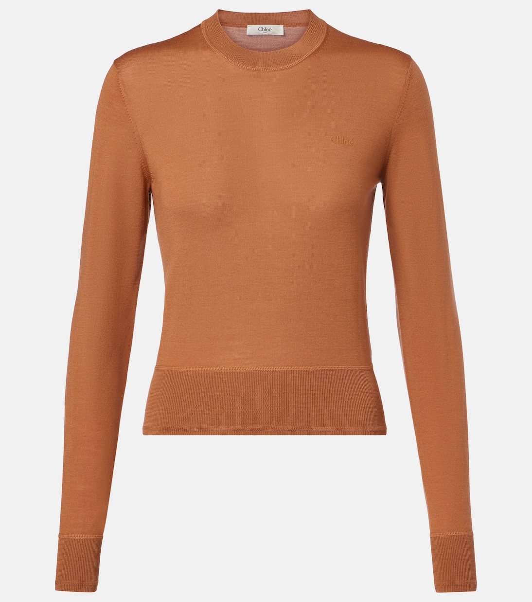 Шерстяной свитер Chloé, Cognac Brown
Шерстяной свитер Chloé, Cognac Brown