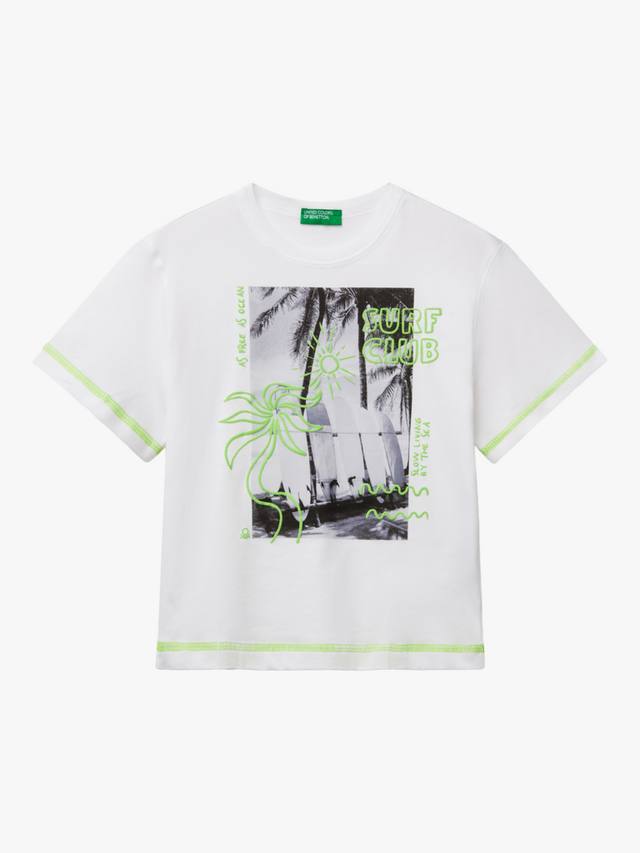 Детская футболка с принтом Surf Club Benetton, Optical White
Детская футболка с принтом Surf Club Benetton, Optical White