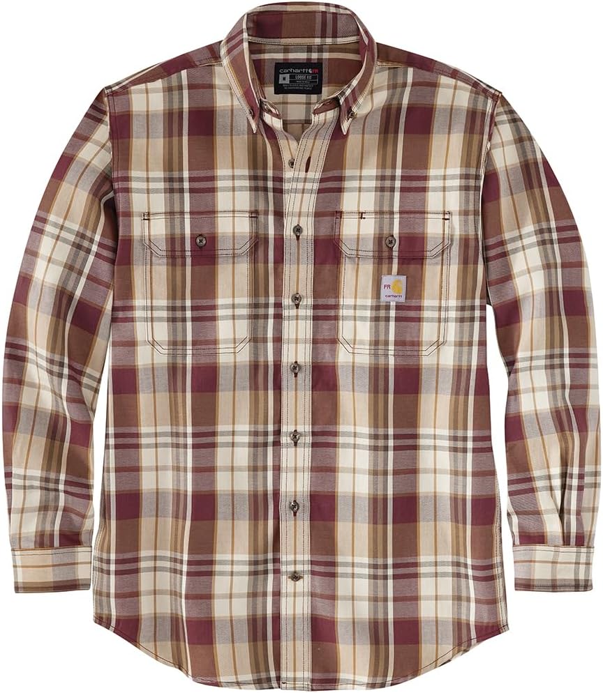 Мужская рубашка Carhartt 104507 Flame-Resistant Force Rugged Flex Loose, Port/Oat Milk
Мужская рубашка Carhartt 104507 Flame-Resistant Force Rugged Flex Loose, Port/Oat Milk