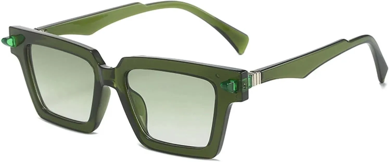 Квадратные двухцветные женские солнцезащитные очки в стиле ретро с заклепками, мужские градиентные солнцезащитные очки «кошачий глаз» WNCKSQ, Green Green Gradient
Квадратные двухцветные женские солнцезащитные очки в стиле ретро с заклепками, мужские градиентные солнцезащитные очки «кошачий глаз» WNCKSQ, Green Green Gradient