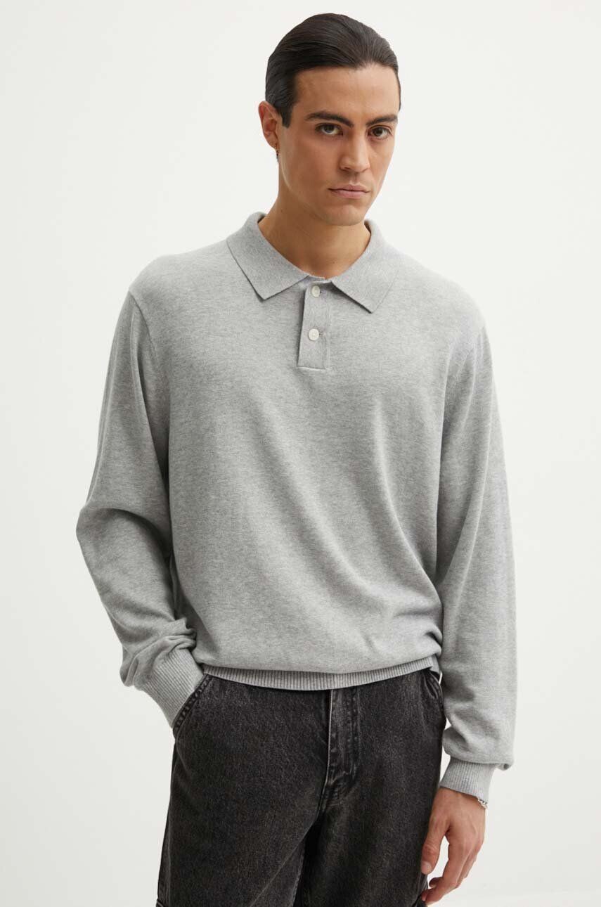 Хлопковый свитер Levi's, серый 
Хлопковый свитер Levi's, серый