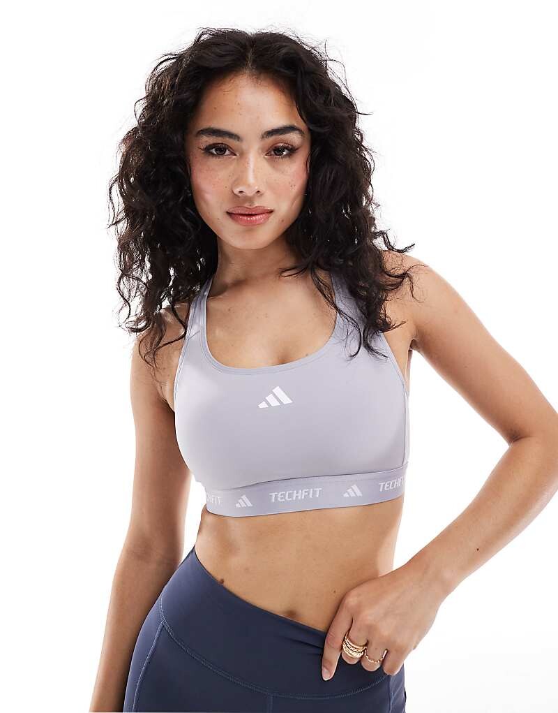 adidas Performance – Techfit – спортивный бюстгальтер серого цвета средней поддержки
adidas Performance – Techfit – спортивный бюстгальтер серого цвета средней поддержки