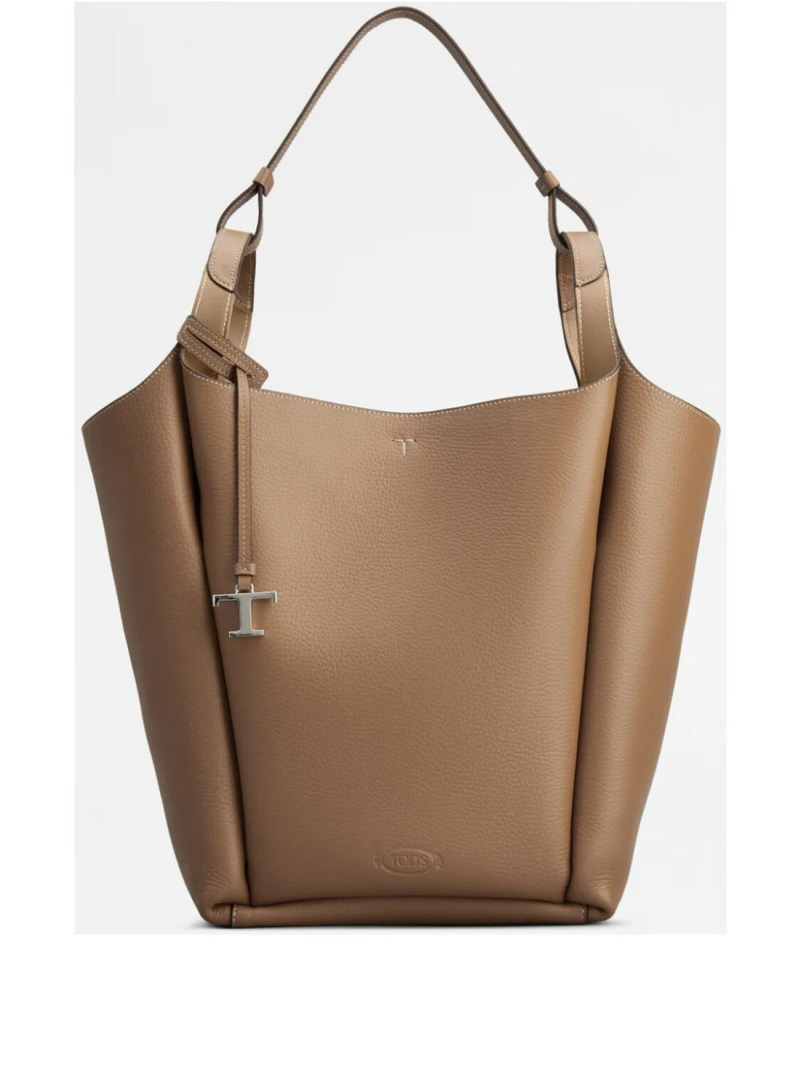 Маленькая кожаная сумка-ведро Tod's, коричневый 
Маленькая кожаная сумка-ведро Tod's, коричневый