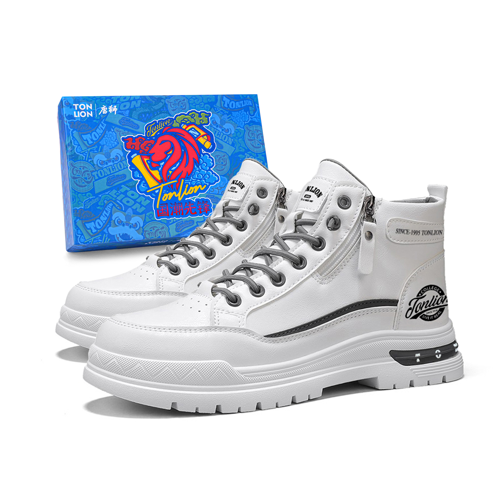 Короткие мужские ботинки Martin Tonlion, Black 
Короткие мужские ботинки Martin Tonlion, Black