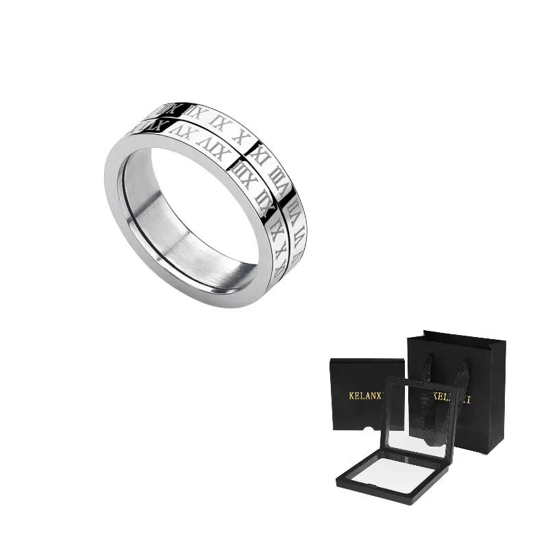 Kelanxi Титановое стальное кольцо Unisex Silver
Kelanxi Титановое стальное кольцо Unisex Silver