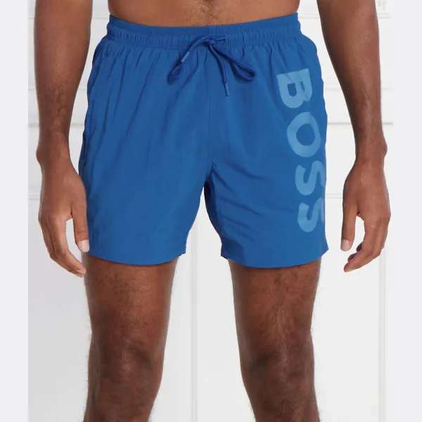 Шорты для плавания Octopus стандартного кроя Boss, синий 
Шорты для плавания Octopus стандартного кроя Boss, синий