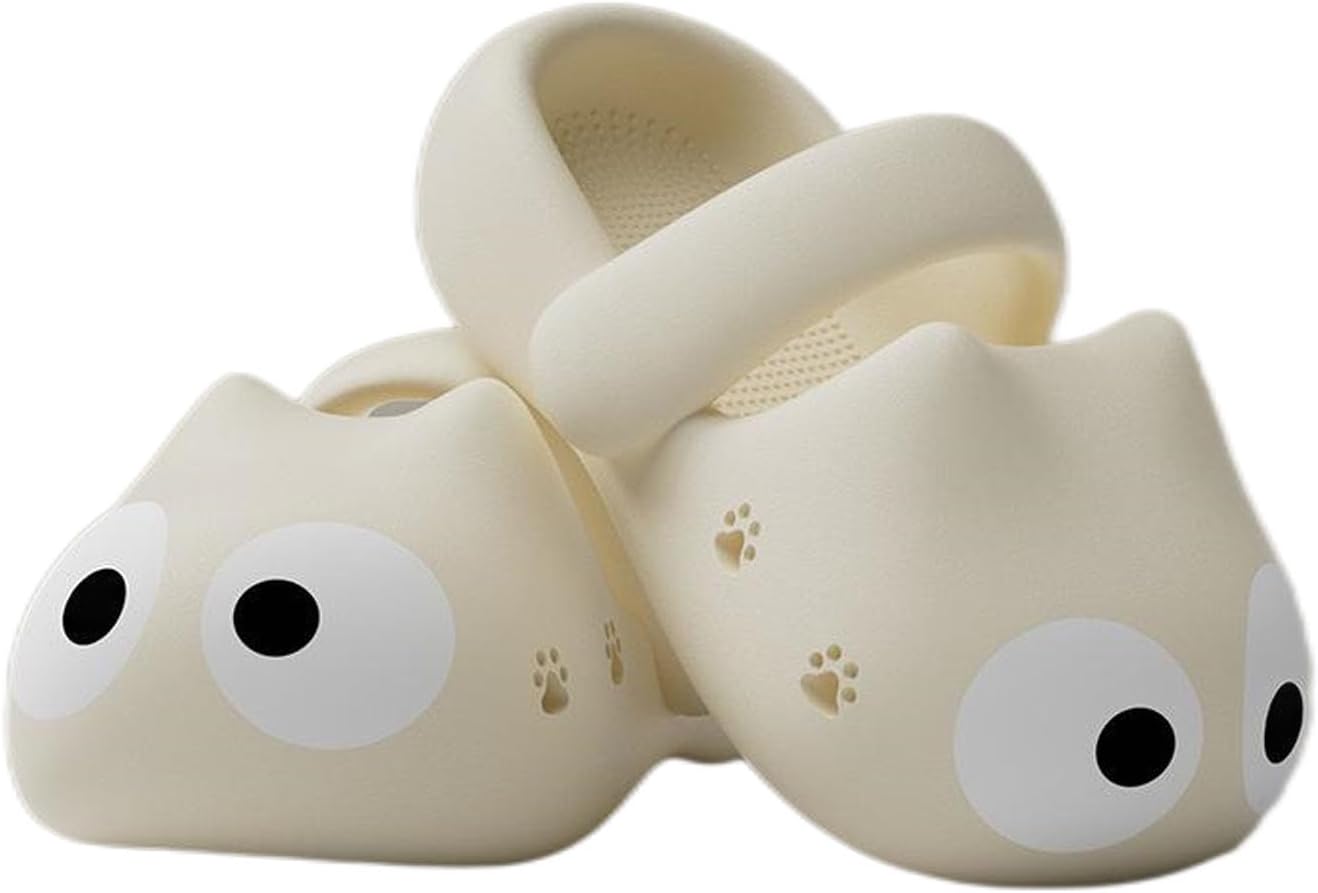 Унисекс тапочки с большими глазами в виде кота, забавные мультяшные EVA, с нескользящей толстой подошвой для дома и улицы Generic, белый
Унисекс тапочки с большими глазами в виде кота, забавные мультяшные EVA, с нескользящей толстой подошвой для дома и улицы Generic, белый