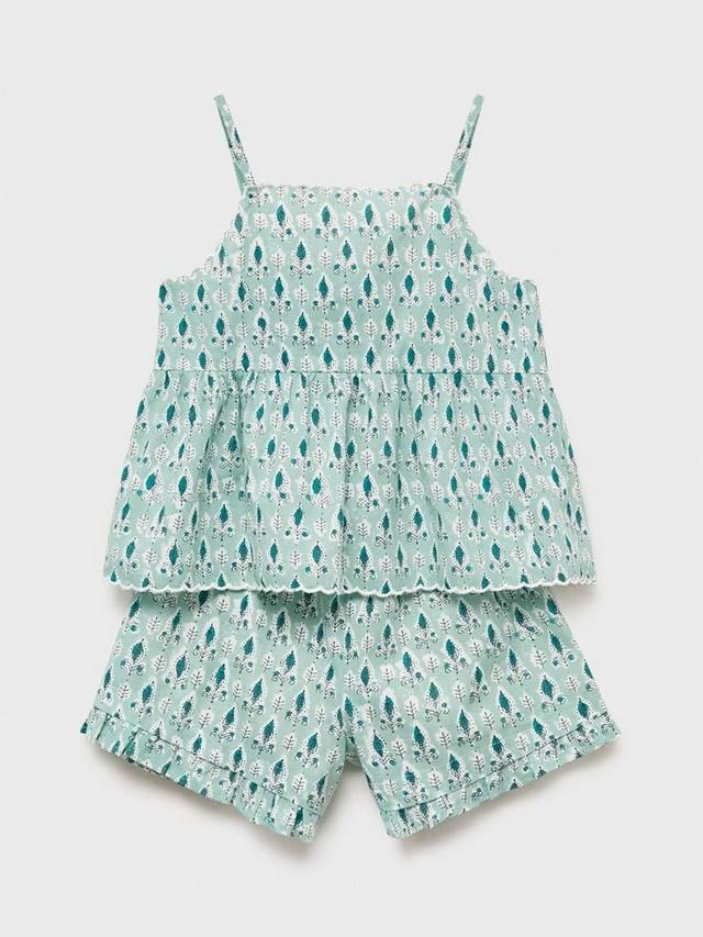 Детский пижамный комплект Hoja Botanical: топ-ками и шорты Mango, Green
Детский пижамный комплект Hoja Botanical: топ-ками и шорты Mango, Green