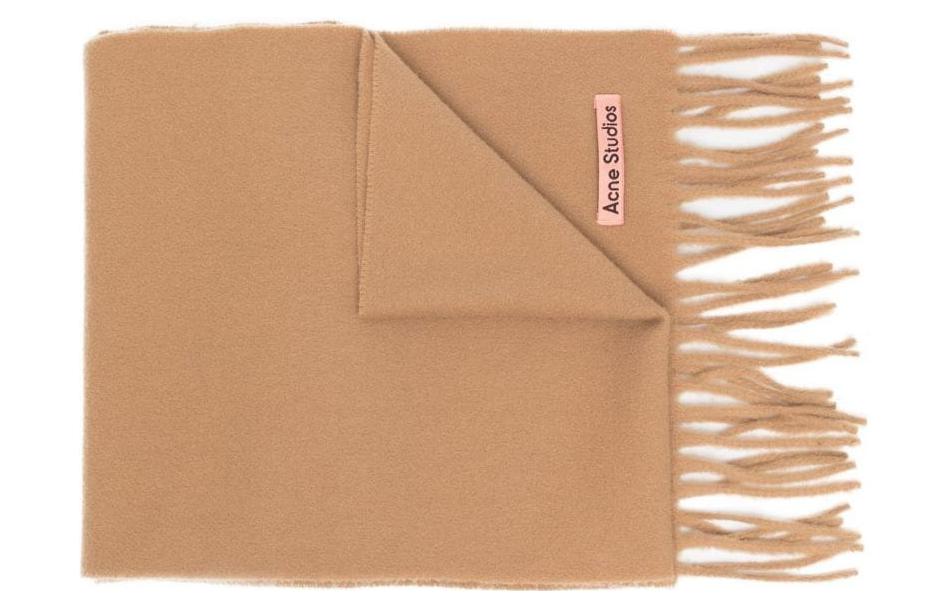 Шерстяной вязаный шарф Acne Studios, хаки
Шерстяной вязаный шарф Acne Studios, хаки