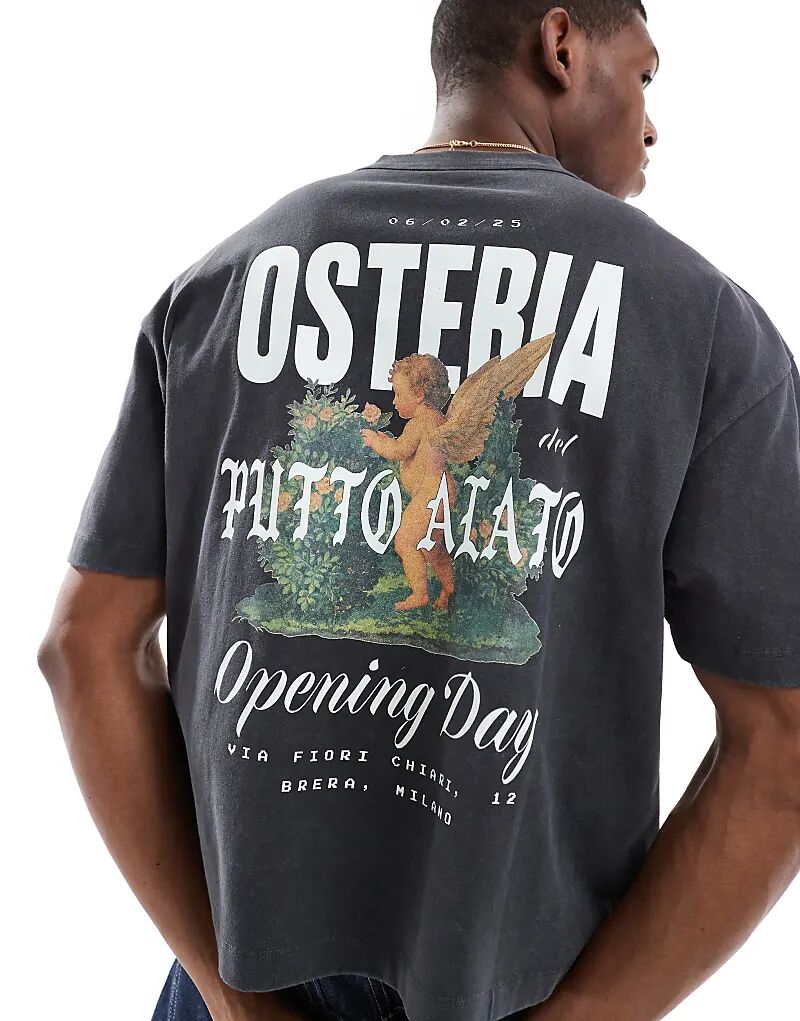 Футболка свободного кроя ASOS DESIGN плотного черного цвета с принтом херувима
Футболка свободного кроя ASOS DESIGN плотного черного цвета с принтом херувима