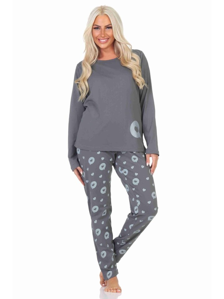 Пижама NORMANN langarm Herz Tupfen Punkte, серый
Пижама NORMANN langarm Herz Tupfen Punkte, серый