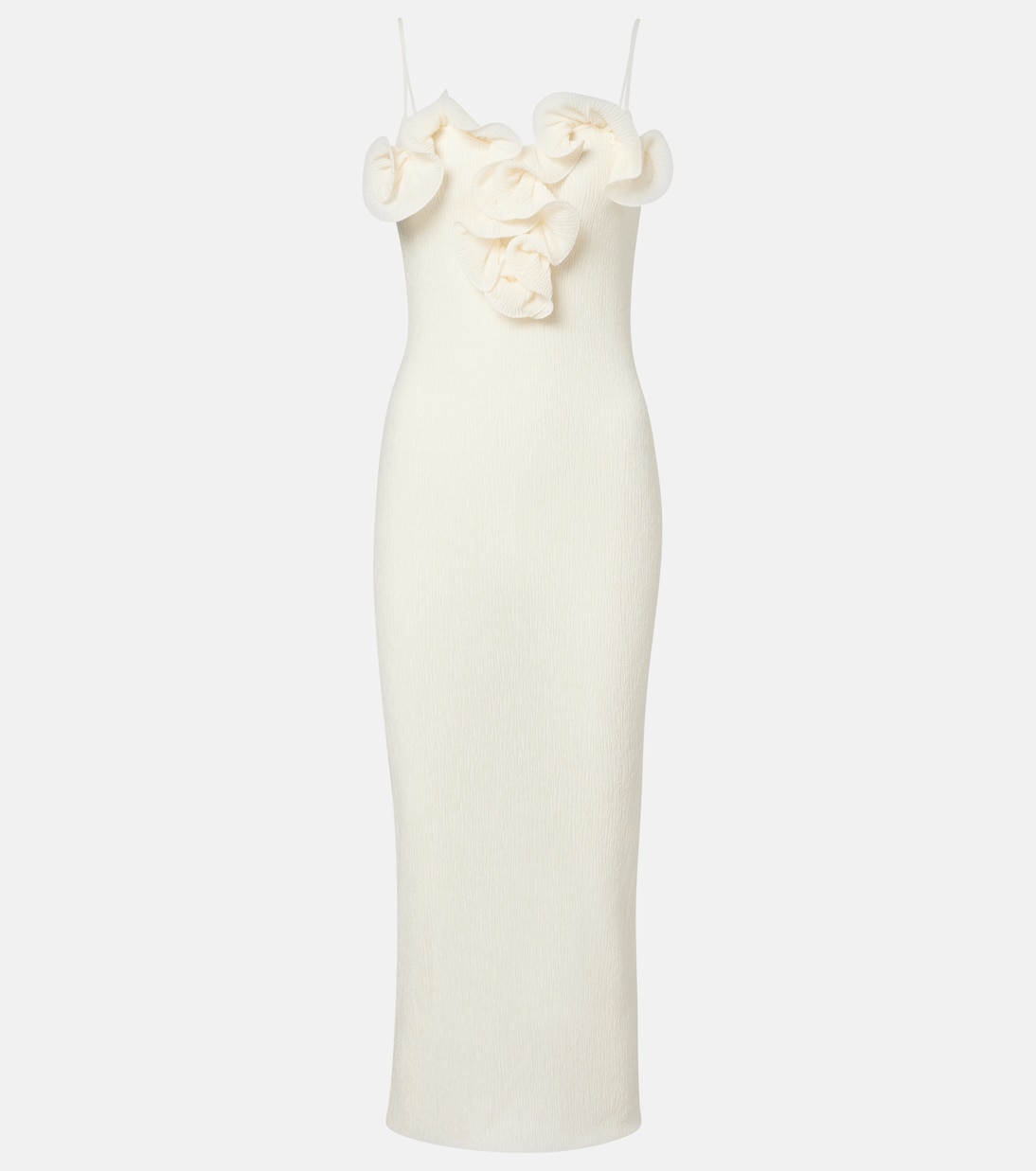 Платье миди из крепа с цветочной аппликацией Magda Butrym, кремовый
Платье миди из крепа с цветочной аппликацией Magda Butrym, кремовый