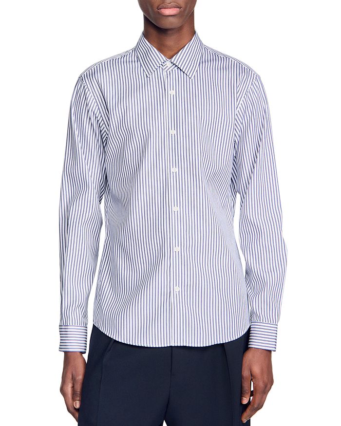 Официальная рубашка Sandro, синий
Официальная рубашка Sandro, синий