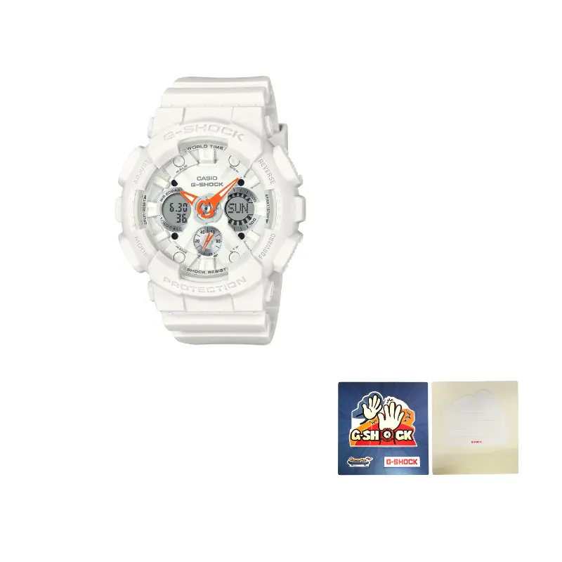 G SHOCK Collection SPORTY ACCENT COLOR Collection GMA S120SA Collection Часы с кварцевым механизмом CASIO, белый dial
G SHOCK Collection SPORTY ACCENT COLOR Collection GMA S120SA Collection Часы с кварцевым механизмом CASIO, белый dial