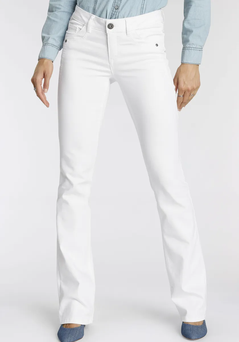 Джинсы Arizona bootcut "со вставками на танкетке", заниженная талия, белый
Джинсы Arizona bootcut "со вставками на танкетке", заниженная талия, белый