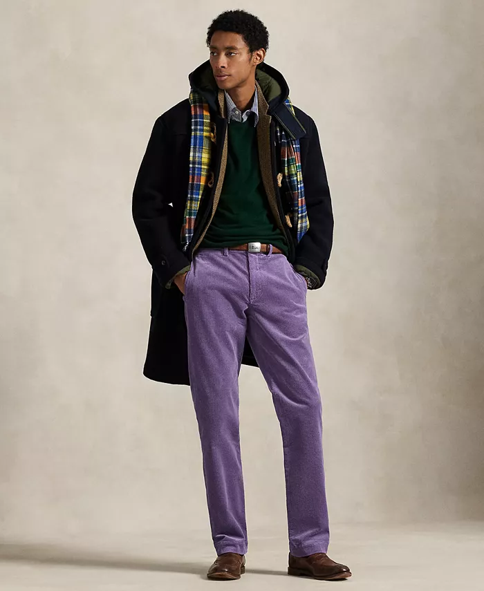 Мужские эластичные прямые брюки из вельвета Polo Ralph Lauren, фиолетовый
Мужские эластичные прямые брюки из вельвета Polo Ralph Lauren, фиолетовый