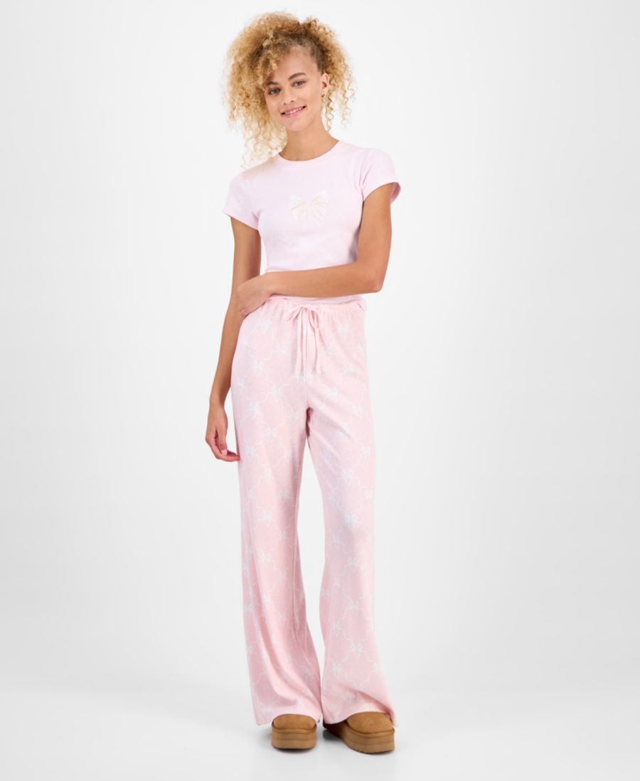 Детские брюки для отдыха с широкими штанинами и ажурным узором, на шнуровке, с ажурным рисунком Just Polly, Pink Bow
Детские брюки для отдыха с широкими штанинами и ажурным узором, на шнуровке, с ажурным рисунком Just Polly, Pink Bow