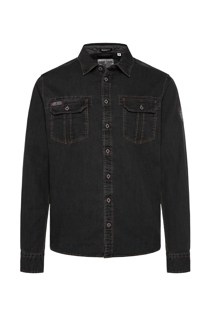 Рубашка Slim Fit на пуговицах CAMP DAVID, серый
Рубашка Slim Fit на пуговицах CAMP DAVID, серый